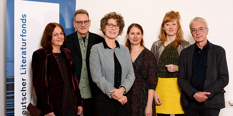 Sabine Müller, Holger Fock, Annette Pehnt, Grit Krüger, Anja Kampmann, Jens Sparschuh (v.l.)