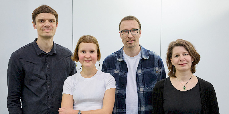 v.l.n.r.: David Blum, Caroline Wahl, Andreas Langer, Mareike Krügel